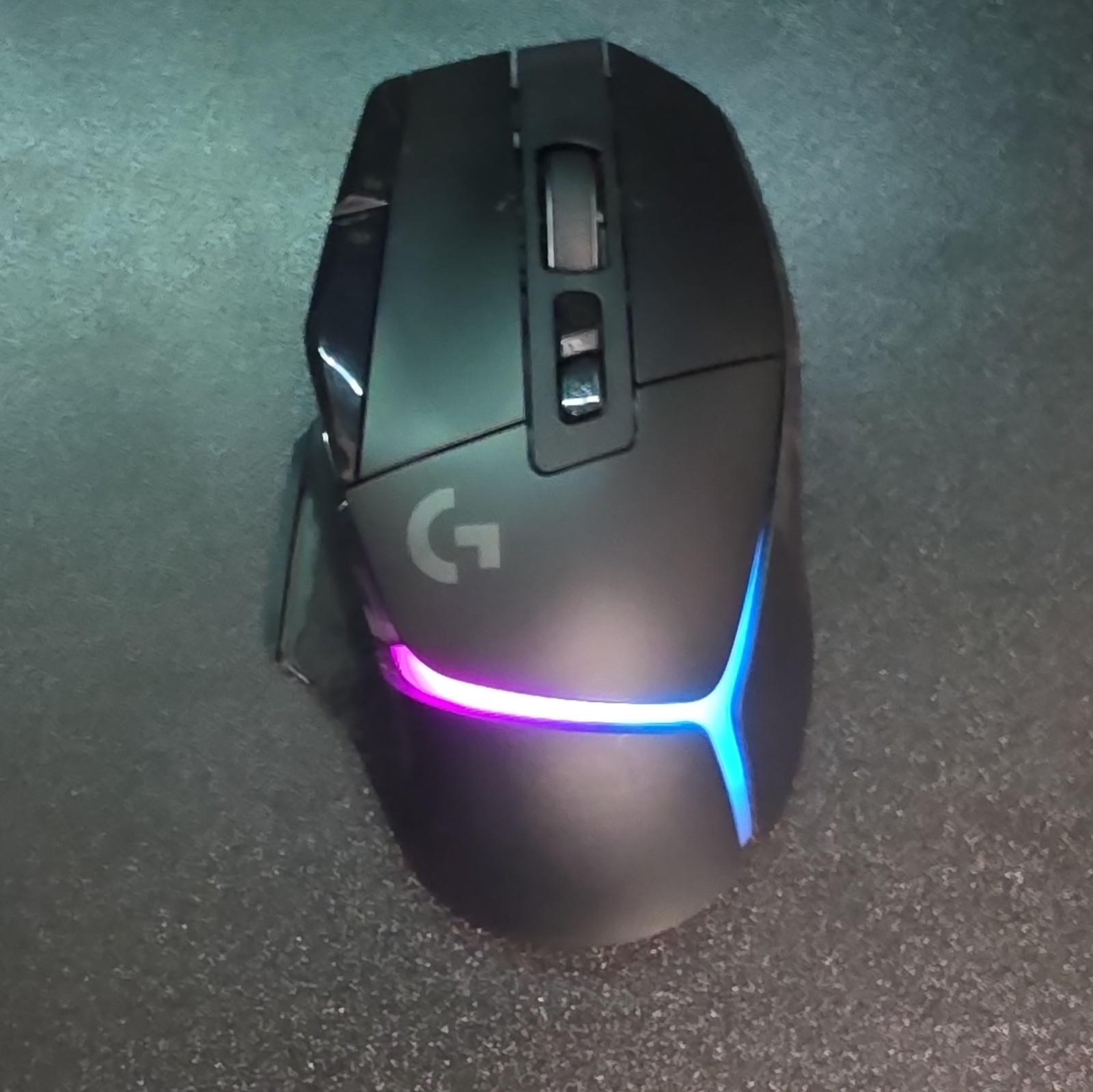 Logitech G502 X Plus Wireless RGB Gaming Mouse - Works Great - Worn Side Grips