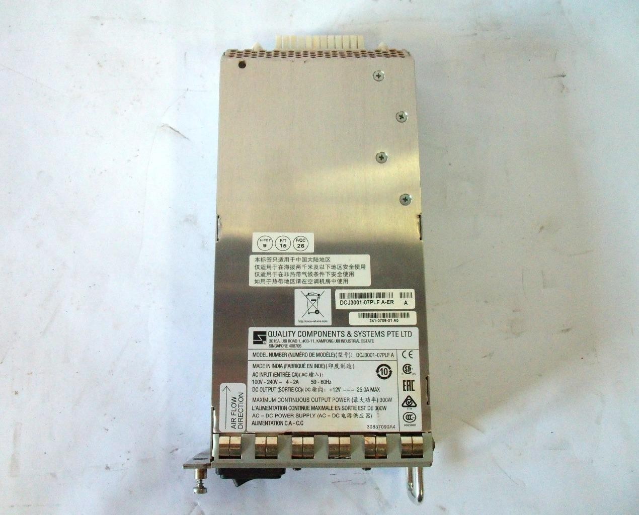 Lot Of 2 Cisco DS-C48S-300AC DCJ3001-07PLF Power Supply for Cisco MDS Switches