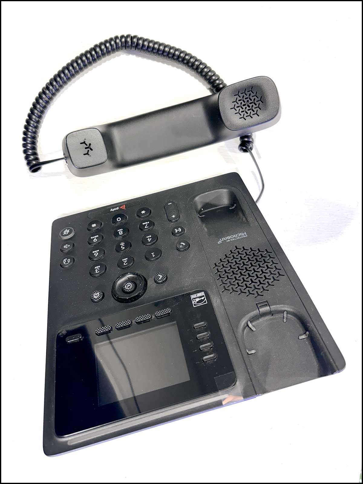 Poly CCX 350 Microsoft Teams Desk Phone - New in Box, PoE, Handset, Stand, Cable