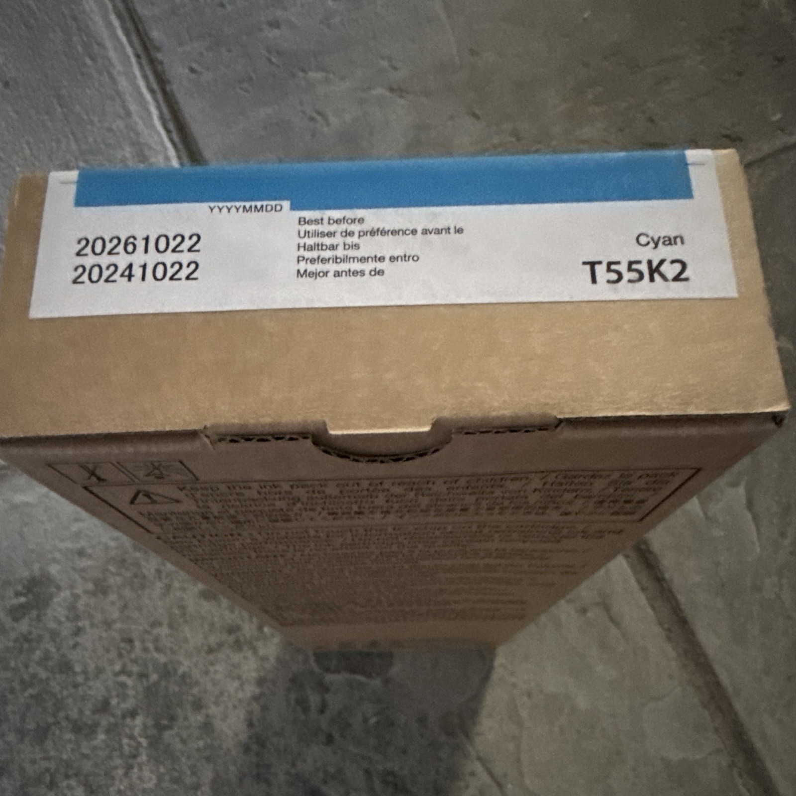 Epson T55K2 Genuine Cyan Inkjet Ink Cartridge for Epson Printers