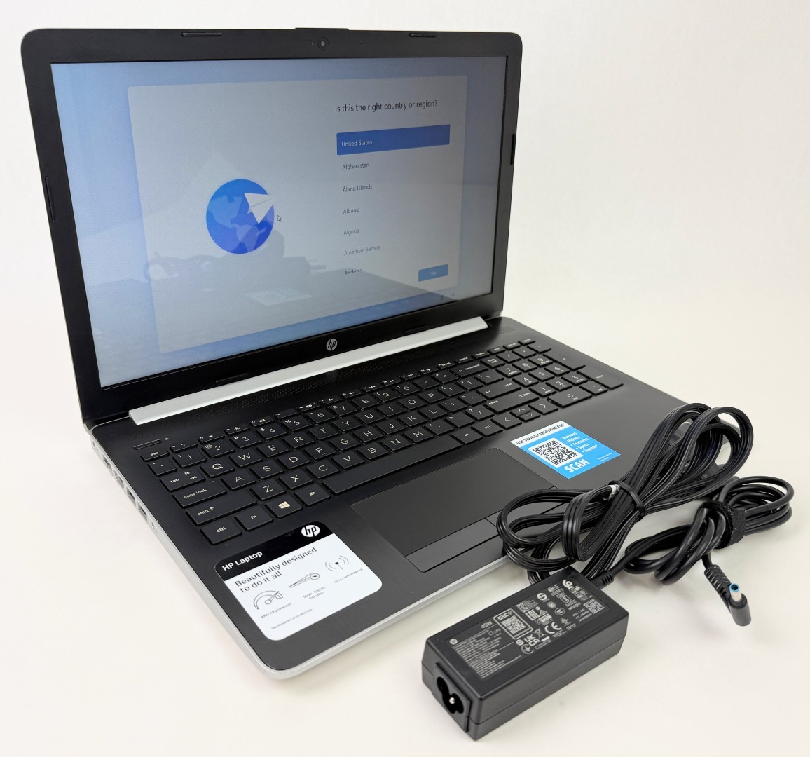HP Notebook 15-db0031nr 15.6" HD AMD A9-9425 4GB RAM 1TB HDD W11H