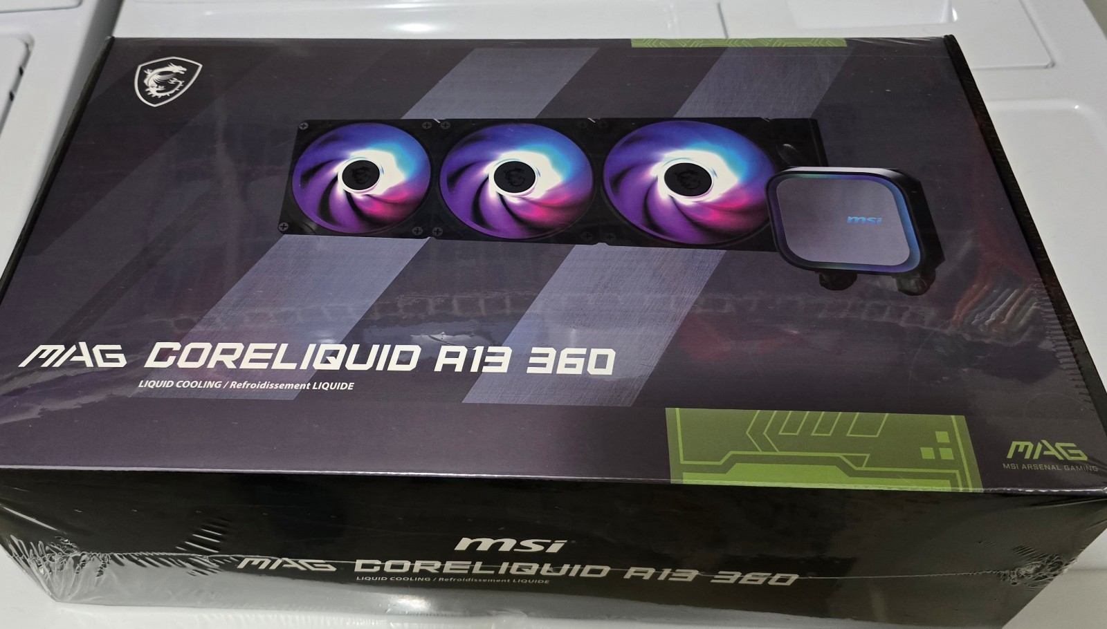 MSI MAG Coreliquid A13 360 Black - AIO ARGB Liquid Cooling - 360mm Radiator