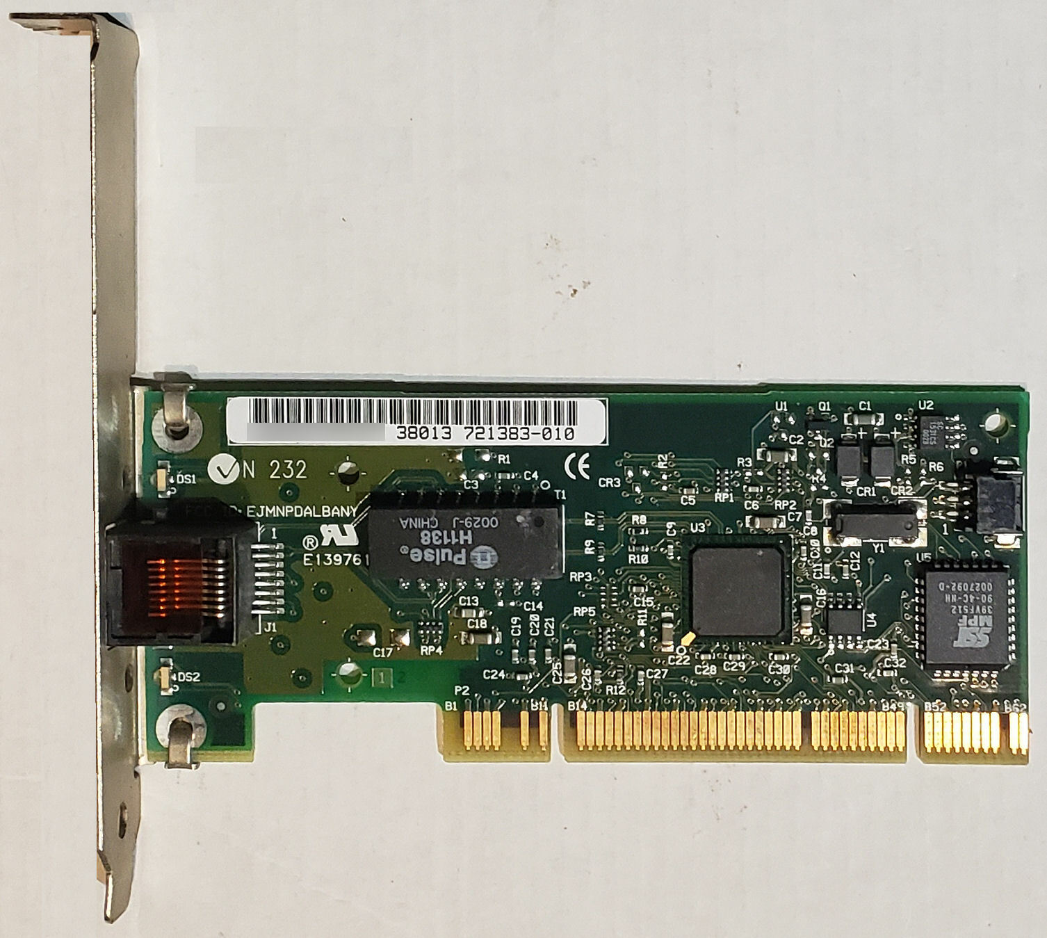 Intel PRO/100+ Management Adapter, PCI Ethernet NIC, 721383-010, Refurbished