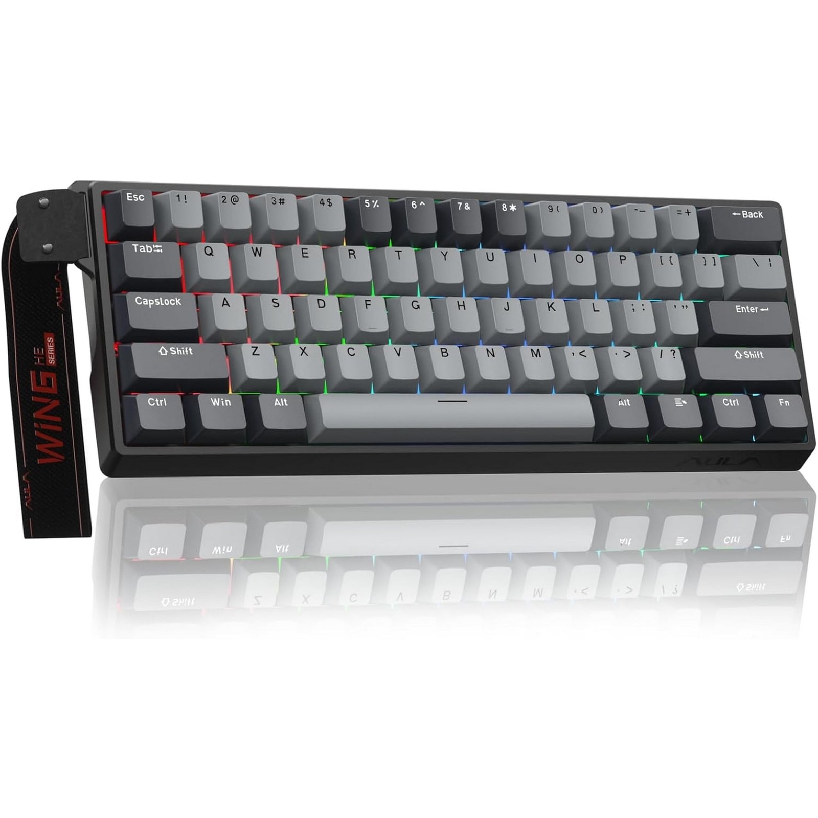 AULA WIN60 HE 61-Key Wired Hall Effect Magnetic 60% Gaming Keyboard, RGB, Instan