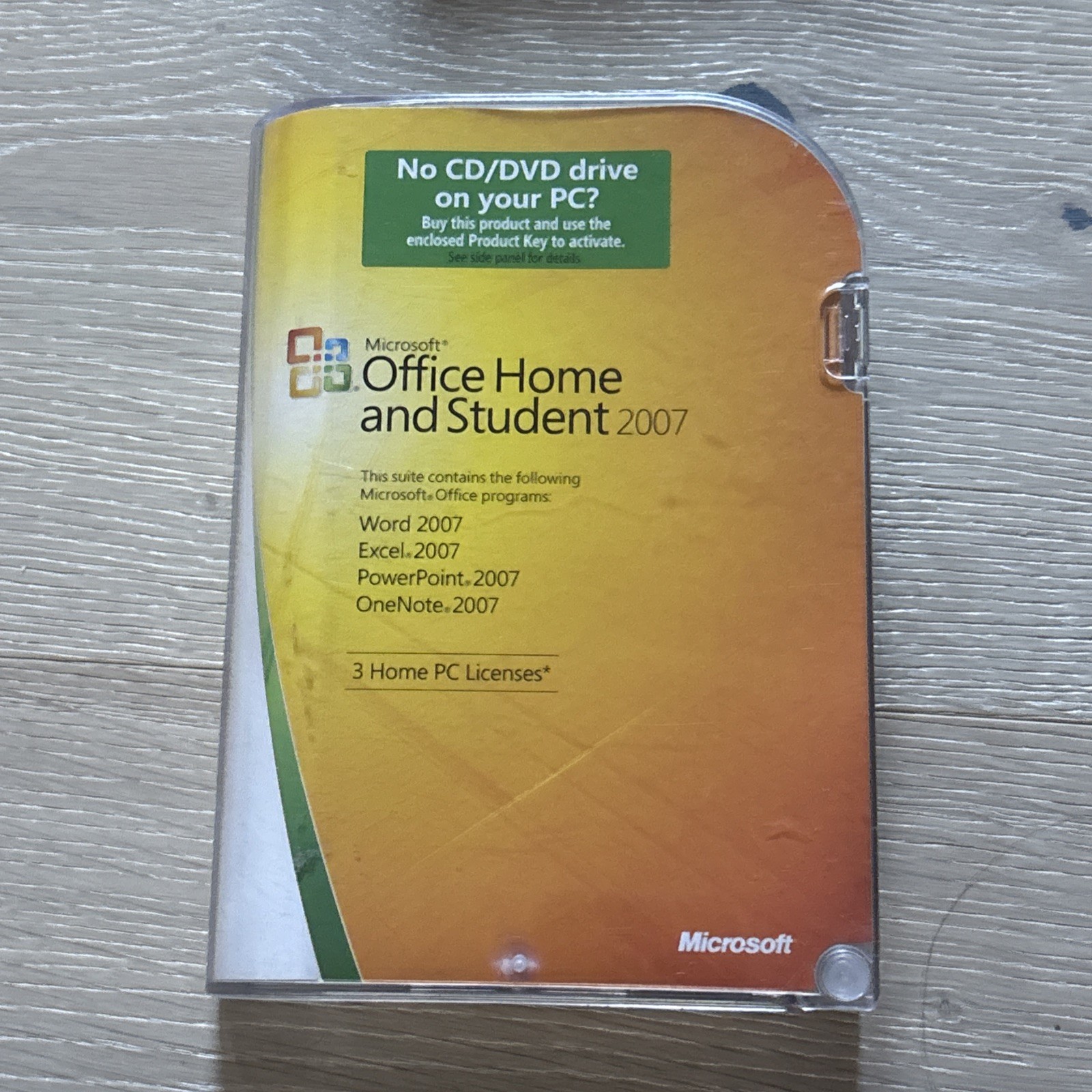 Microsoft MS Office 2007 Home and Student for 3 PCs Full English New Sealed 