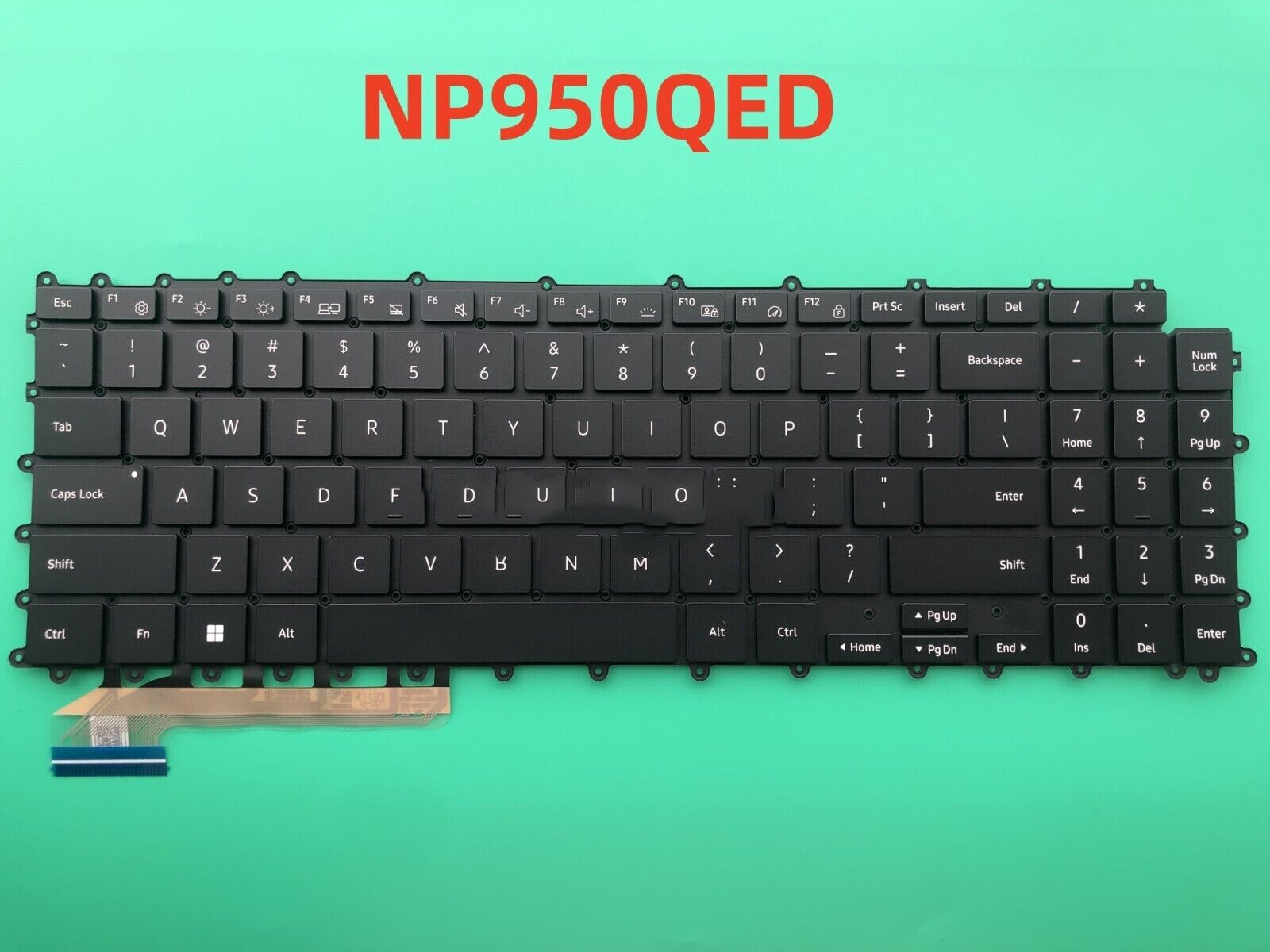 Original for SAMSUNG GALAXY BOOK2 360 PRO NP950QED 950QED US KEYBOARD
