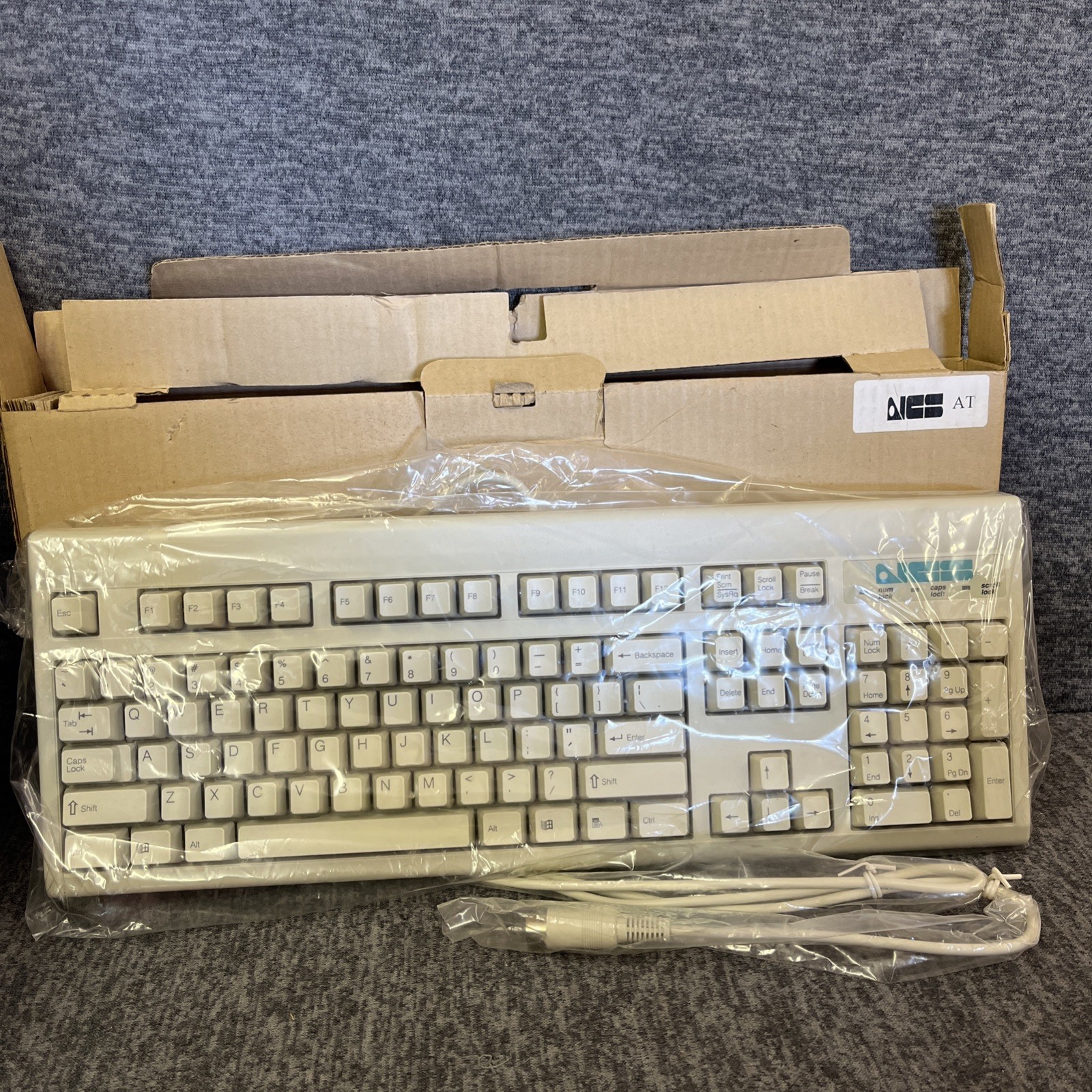 Rare Vintage NMB RT4957TW Windows 95 Keyboard PS/2 Beige OEM Original Box NOS