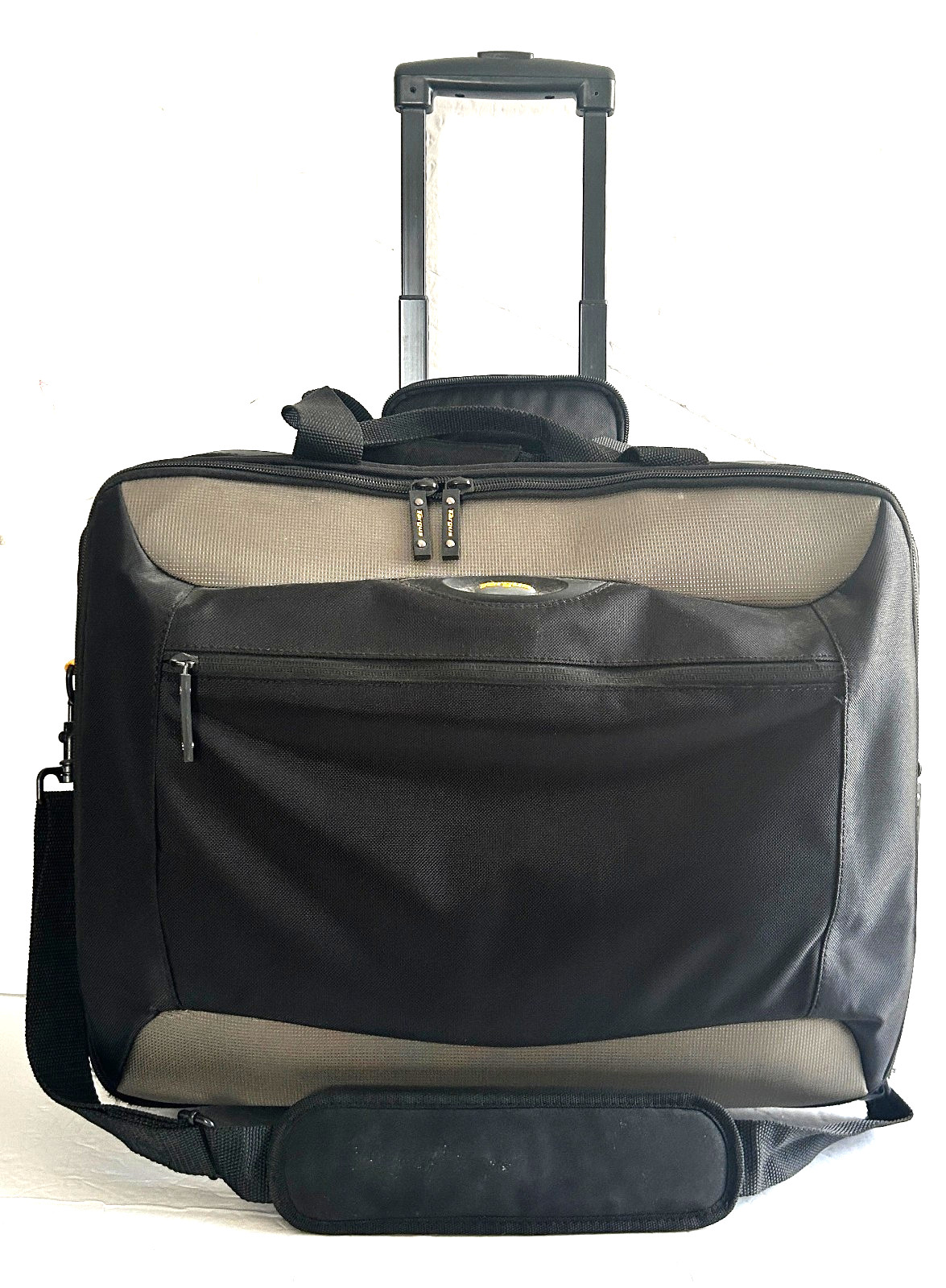 Targus Wheeled Laptop Bag with 4 Zippered Storage Openings and Expanding Handle
