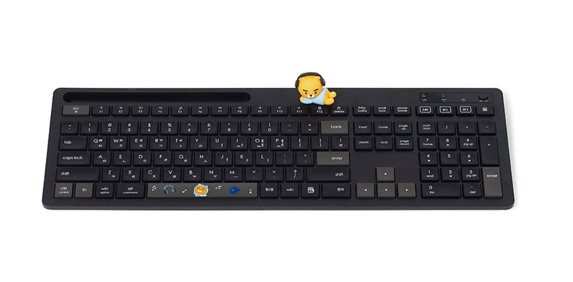 Kakao Friends Multi-pairing Keyboard DJ Ryan Computer Accessory Bluetooth 10M