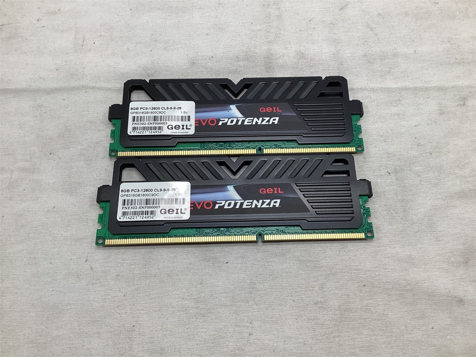 *KIT OF 2* GeIL EVO Potenza DDR3-1600 2x8GB GPB316GB1600C9DC