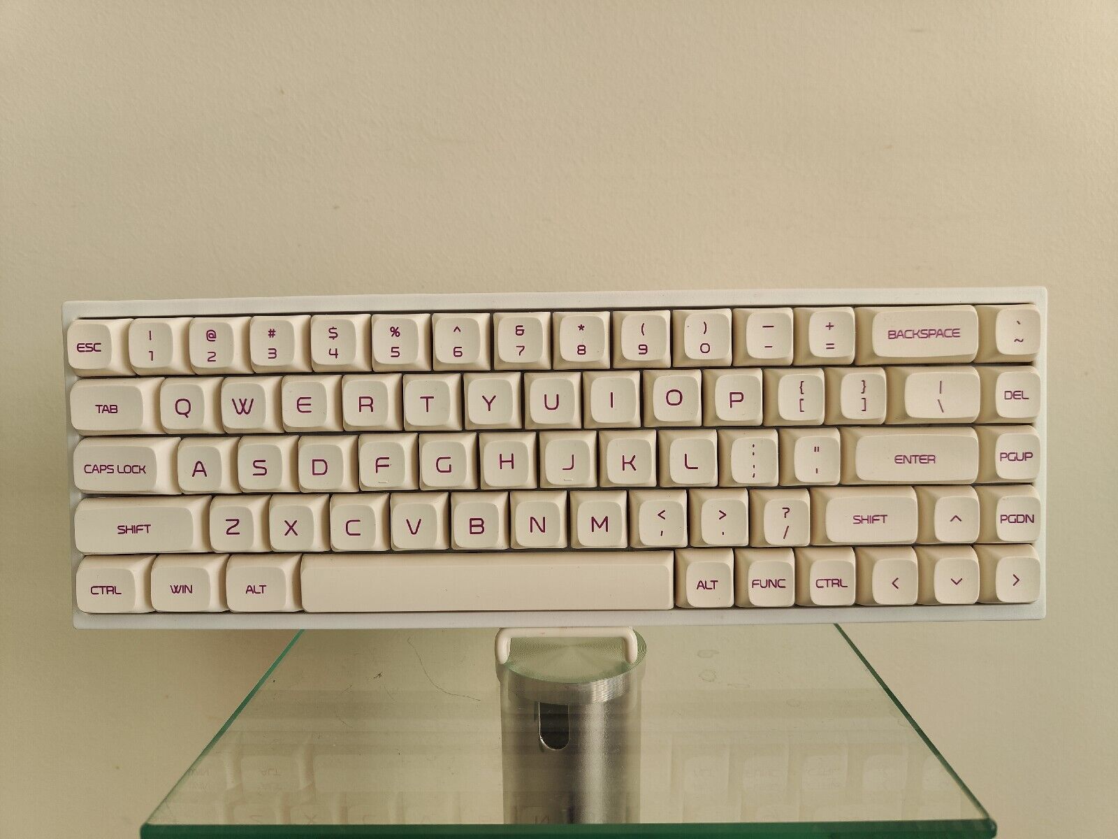 Yunzii KC68 68-Key Hotswap RGB Mechanical Keyboard Akko Lavender Purple Tactile