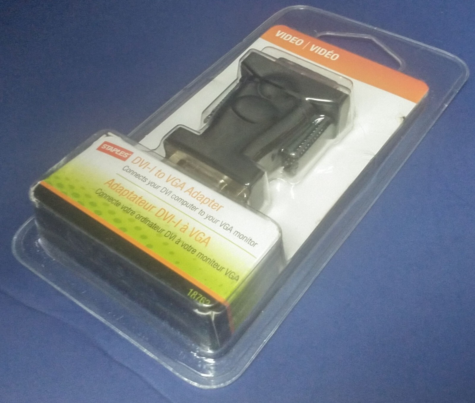 Staples DVI-to VGA Video Adapter (18763 ) New