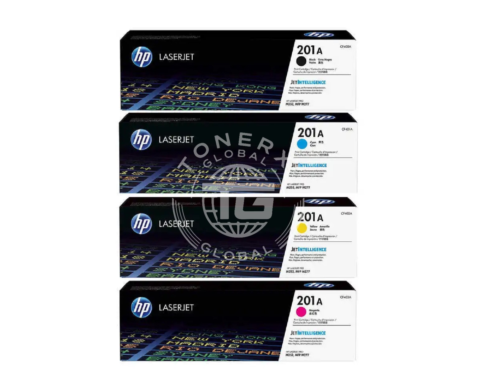 HP 201A Toner Cartridge Set ( CF400A, CF401A, CF402A, CF403A )