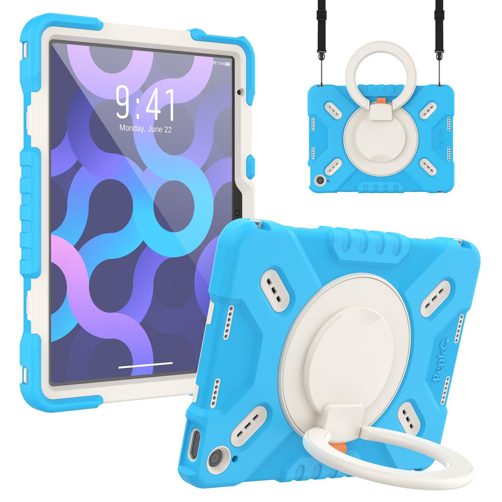10.9 " Triple Shock Protection Case | for iPad 4th & 5th Gen | by PePKOO | 100