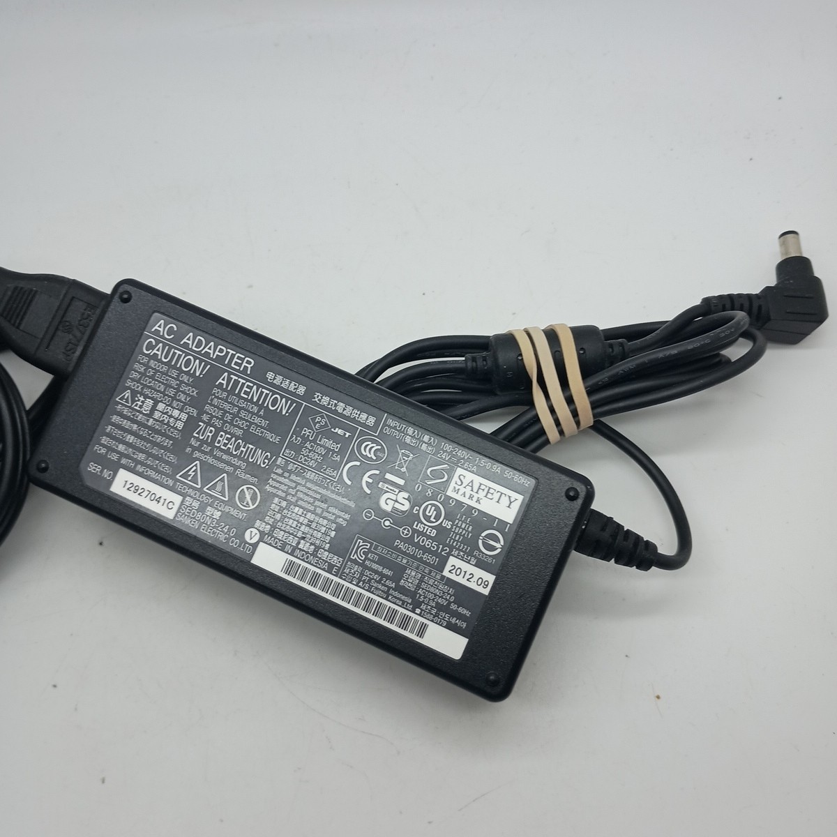Genuine Sanken Fujitsu SED80N3-24 PA03010-6351 AC Power Adapter PSU