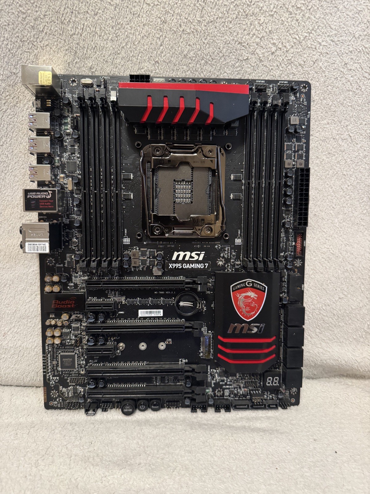 For MSI X99S GAMING 7 LGA 2011-3 DDR4 HDMI ATX Motherboard Tested OK