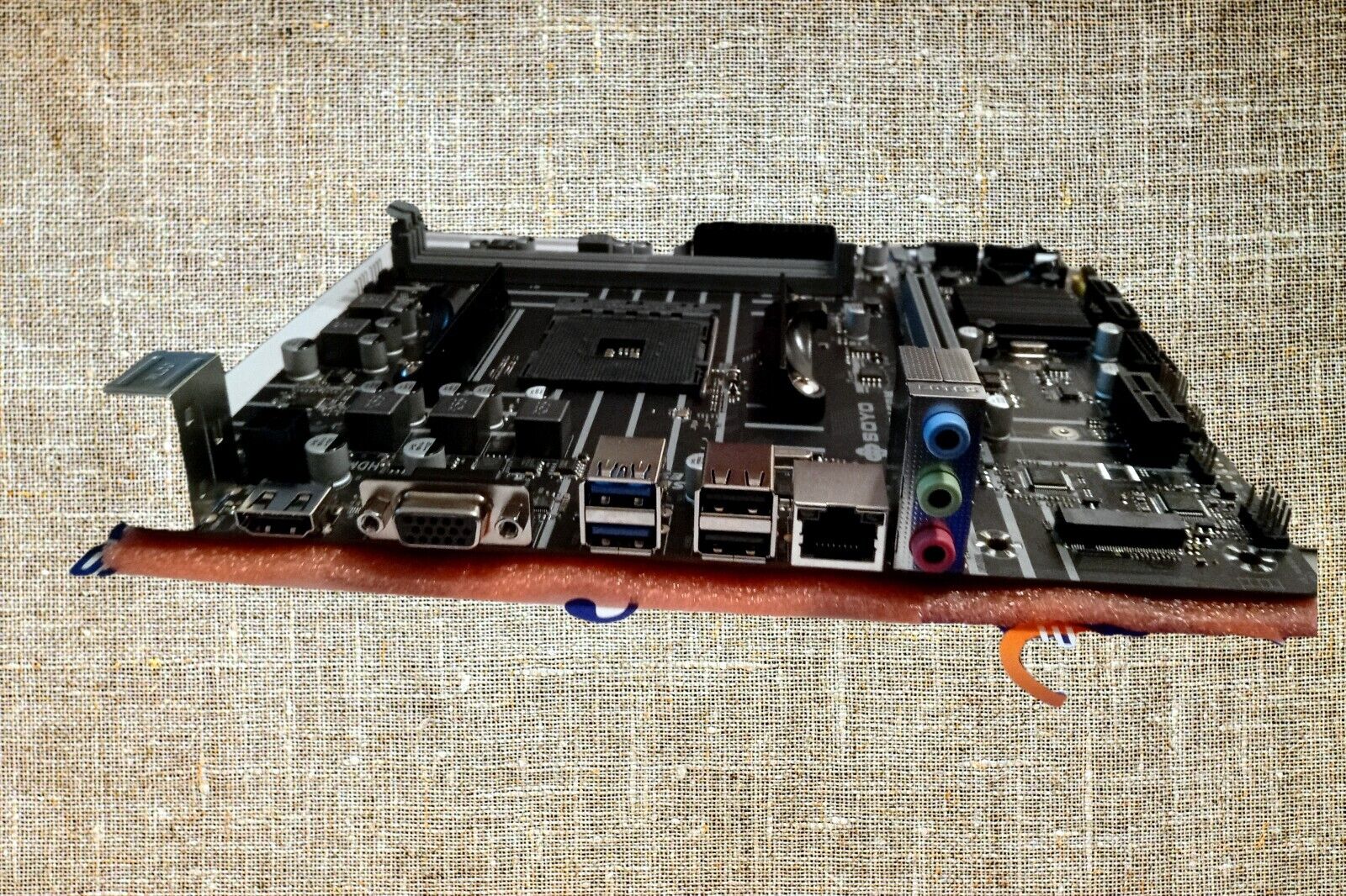 Soyo Classic Motherboard AMD Socket AM4 B450 Ryzen MicroATX CPU Cooler Combo