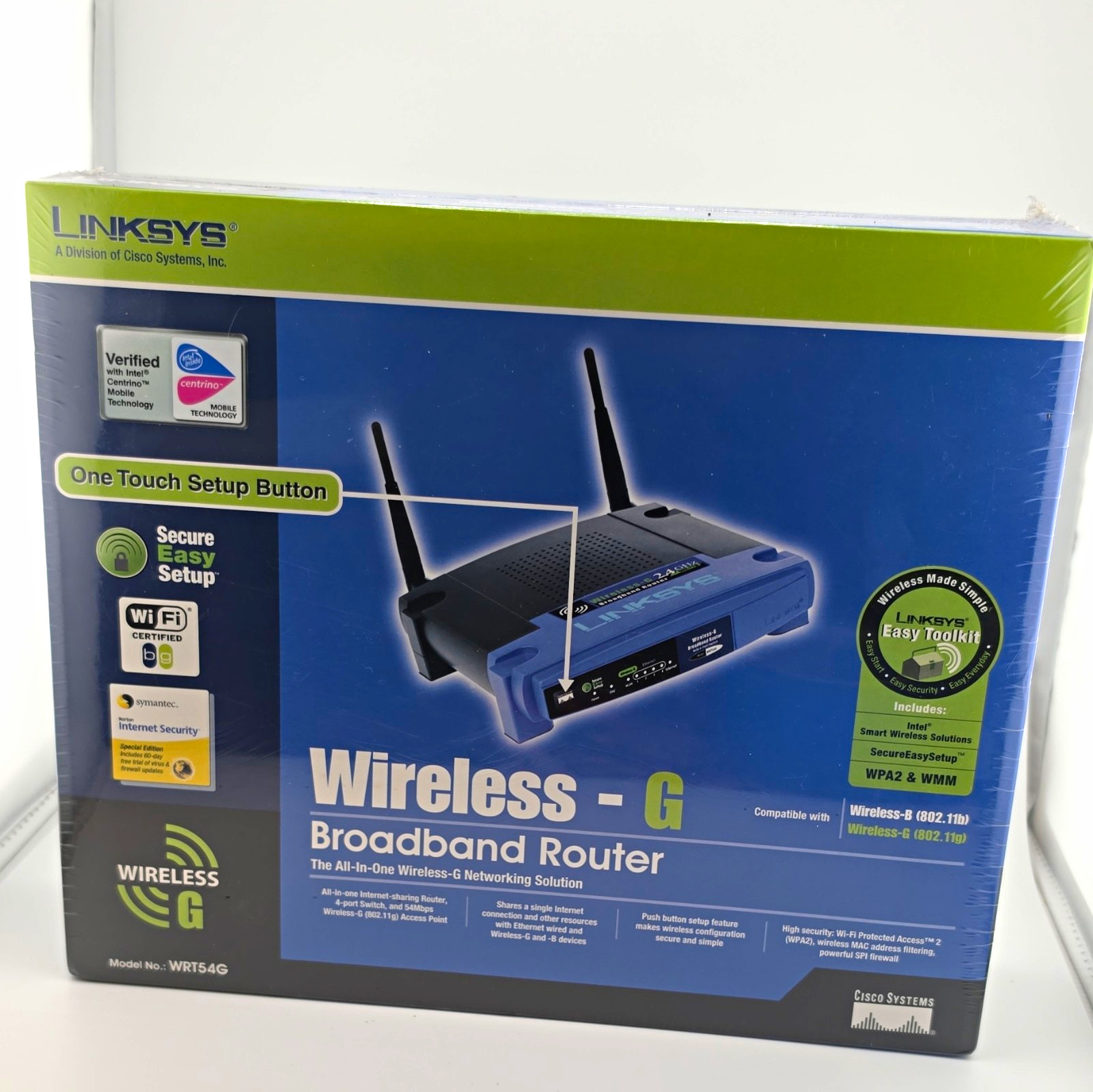 Linksys WRT54G Wireless-G Router 802.11g 54 Mbps 4-Port 10/100 WPA2