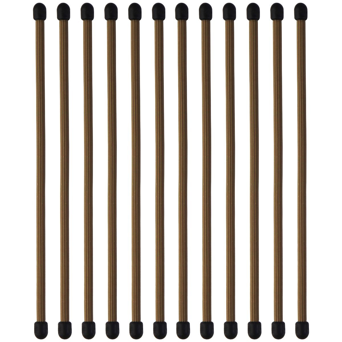 12X Nite Ize (6-inch) GearTie Re-useable Twist Tie for Cables & More - Brown