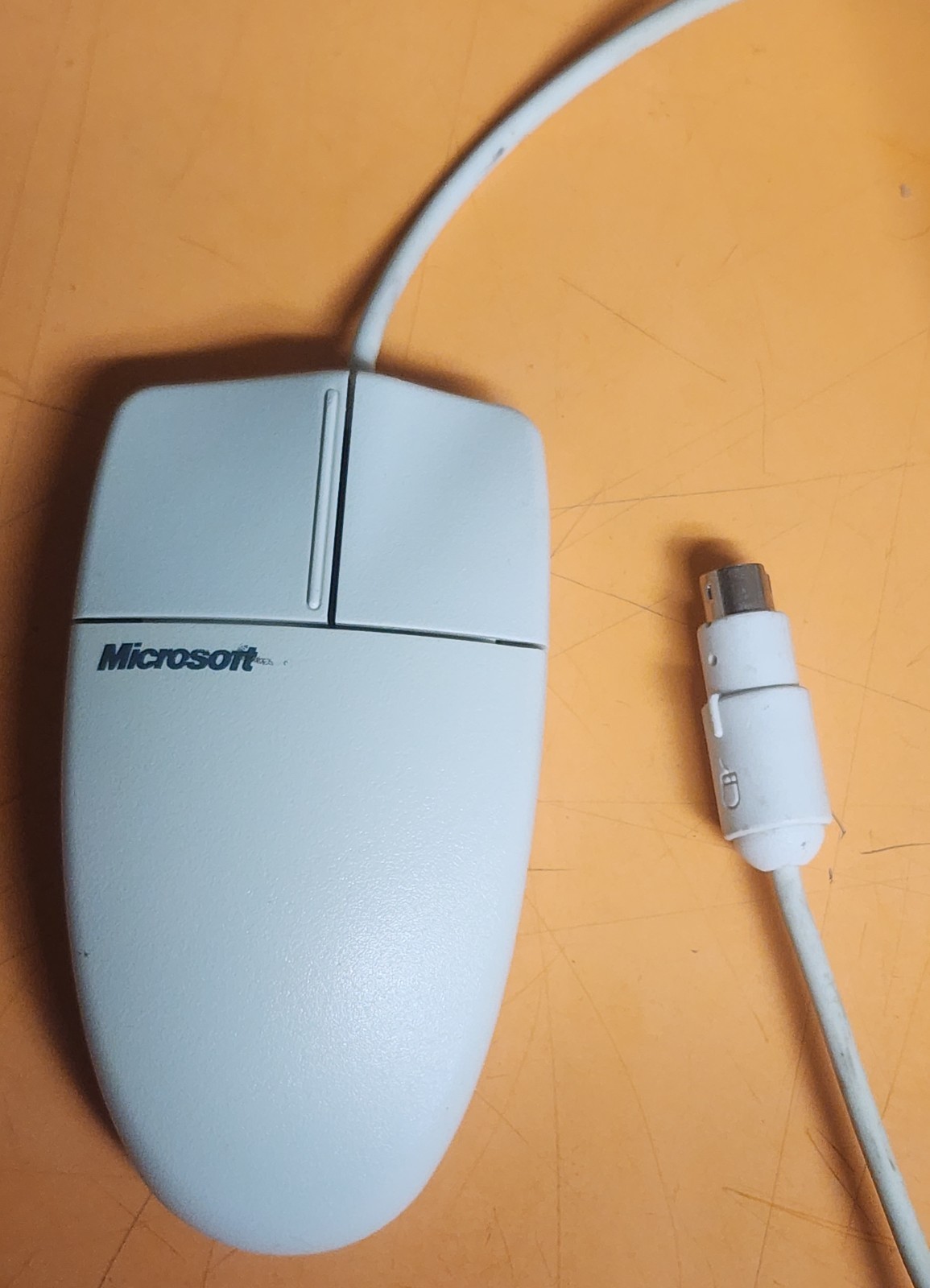 Vintage ca 1996 Microsoft Basic Mouse Trackball PS/2 X03-69945 - Tested