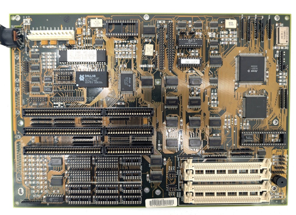 Untested ECS 286A REV 2.0 SAB80286-16 Retro Motherboard Vintage ACER M1207-16