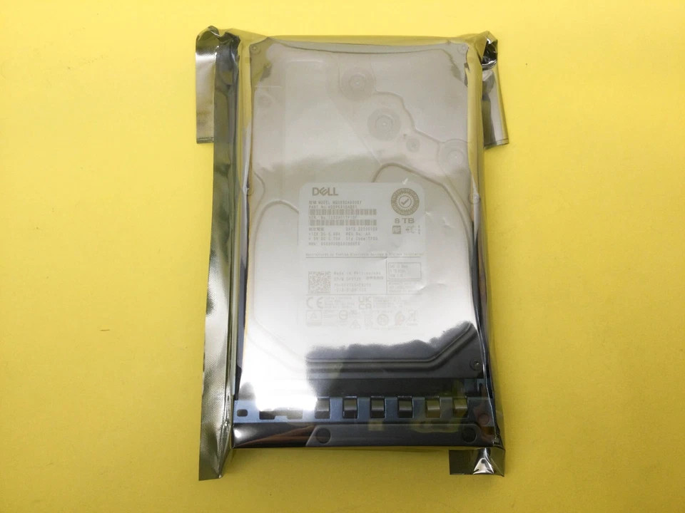  FV725 0FV725 DELL 8TB 7.2K NL SAS 12Gbps 3.5in 512e HDD Hard Drive 14/15/16G