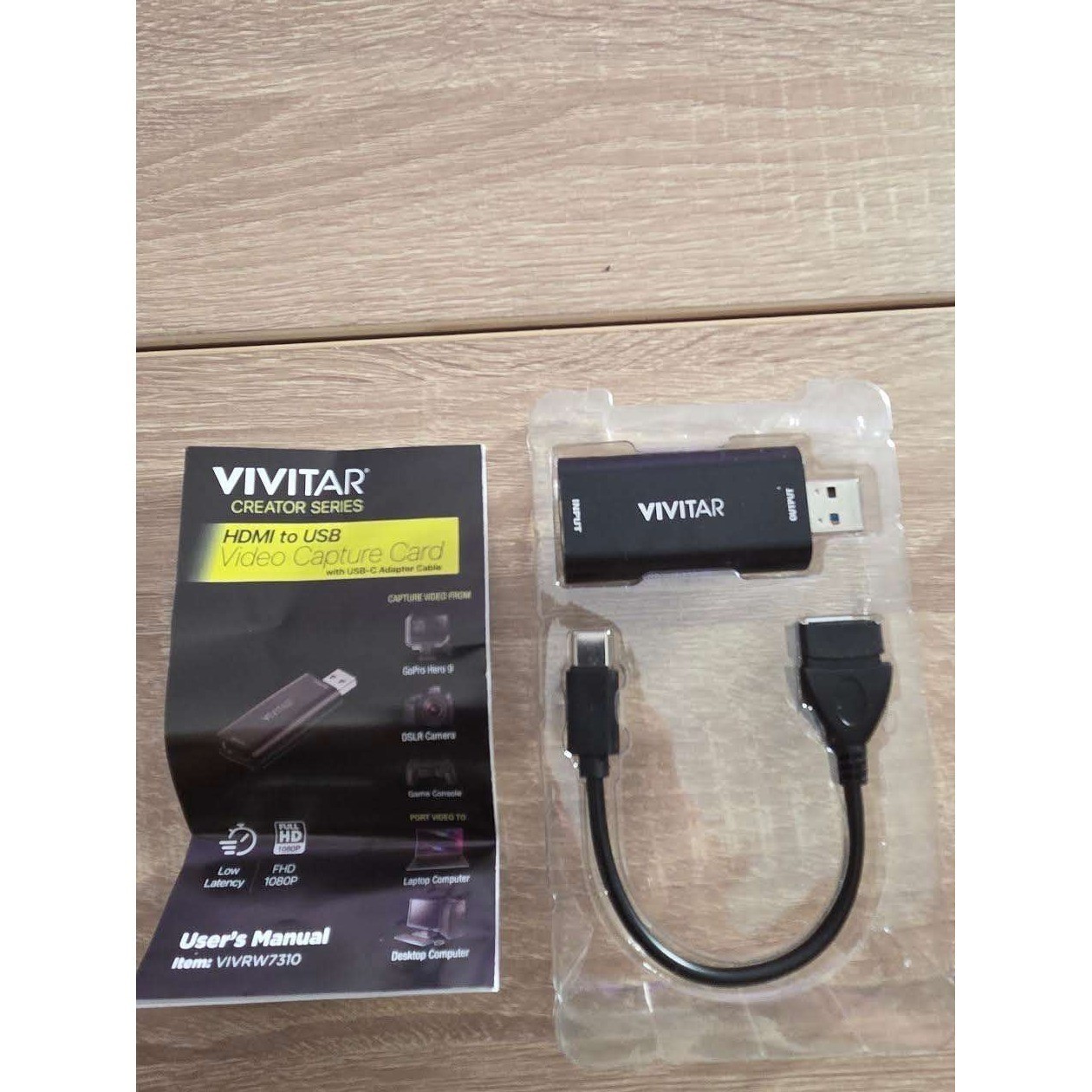 Vivitar Creator Series HDMI to USB Video Capture Card Full HD 1080P VIVRW7310 Bl