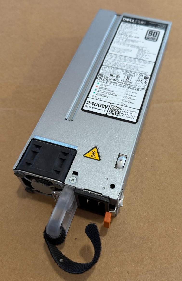 Dell 2400W AC Power Supply for PowerEdge 15G 16G M63JN R650 R660 R6525 R750 R760