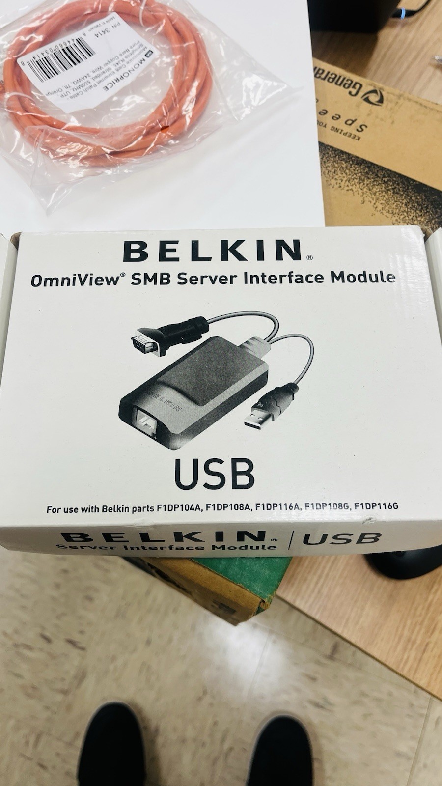 Multi Pieces Belkin OmniView SMB Server Interface Module KVM Dongle USB F1DP101A