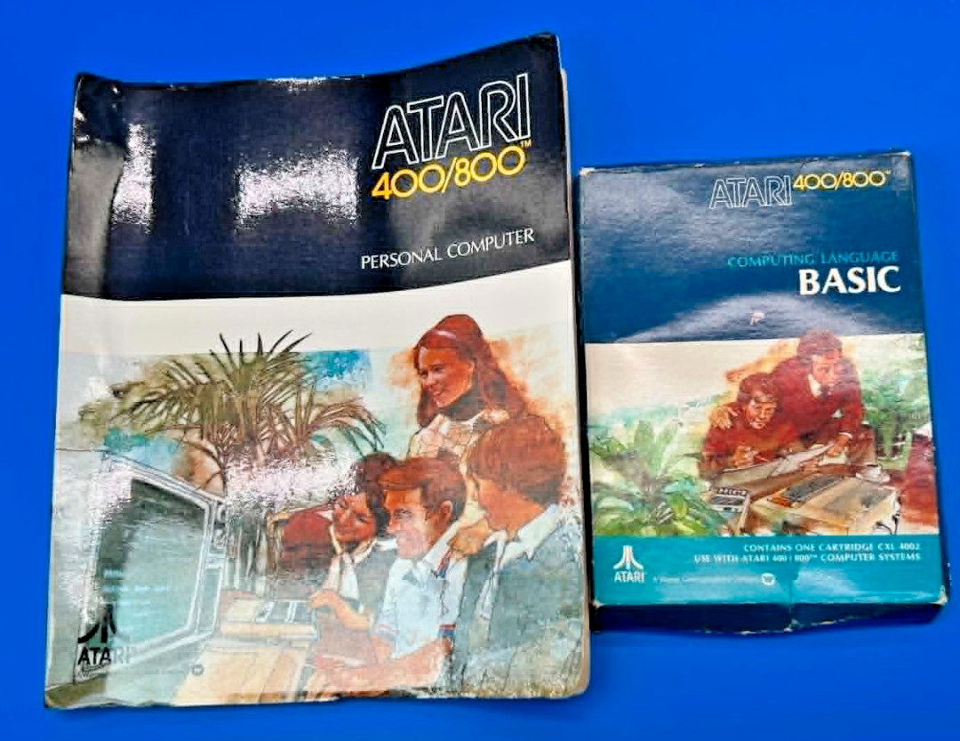Atari BASIC cartridge  W BASIC Reference Manual for the Atari 400/800 Computers