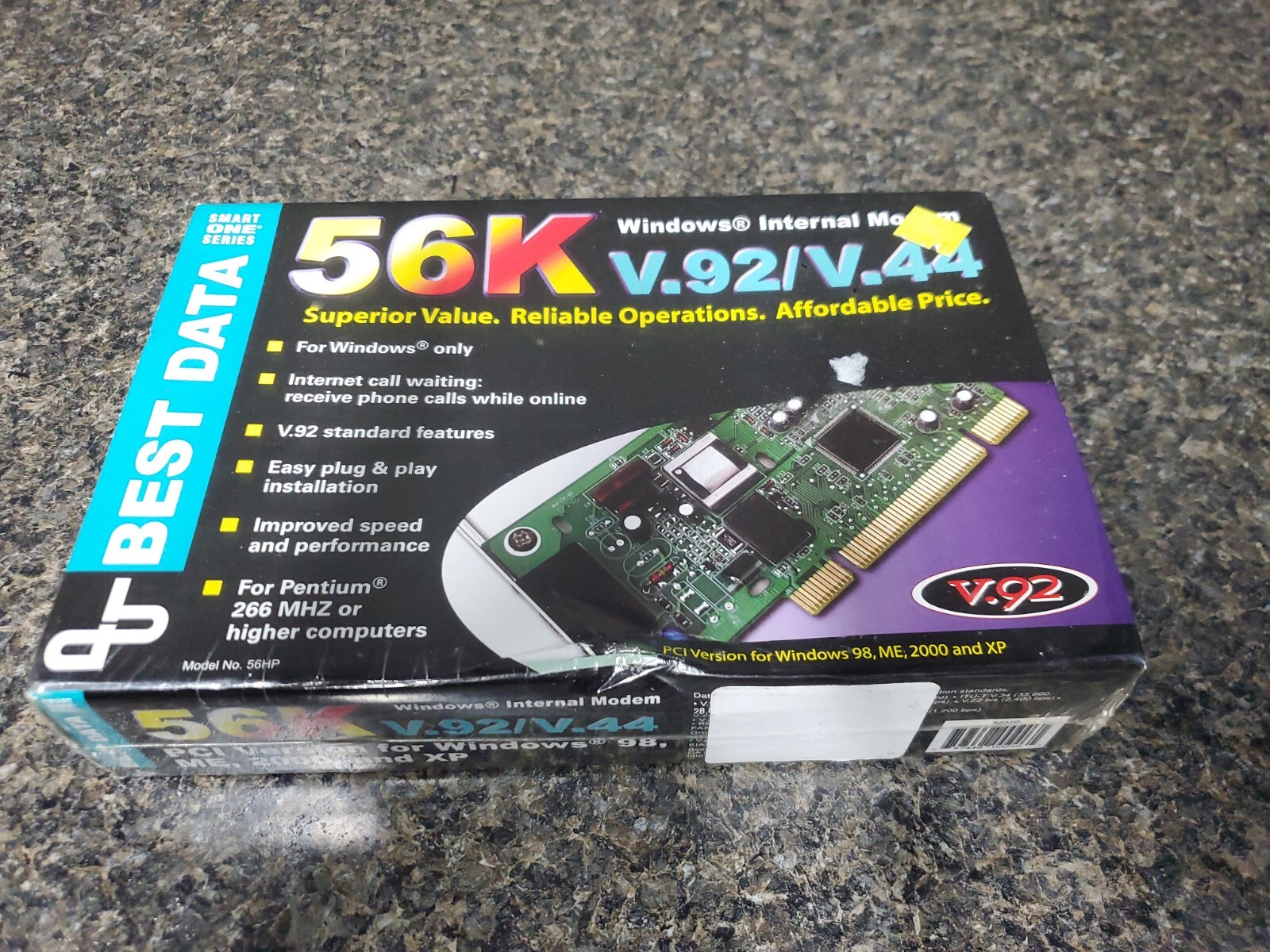 Best Data Windows 56K V.92/V.44 Windows Internal Modem - Smart One Series V.92