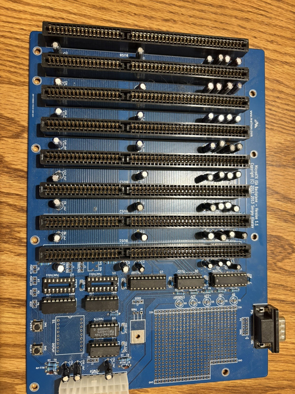 Sergey Kiselev MicroATX ISA Backplane Version 1.0 PCB Retro PC Build