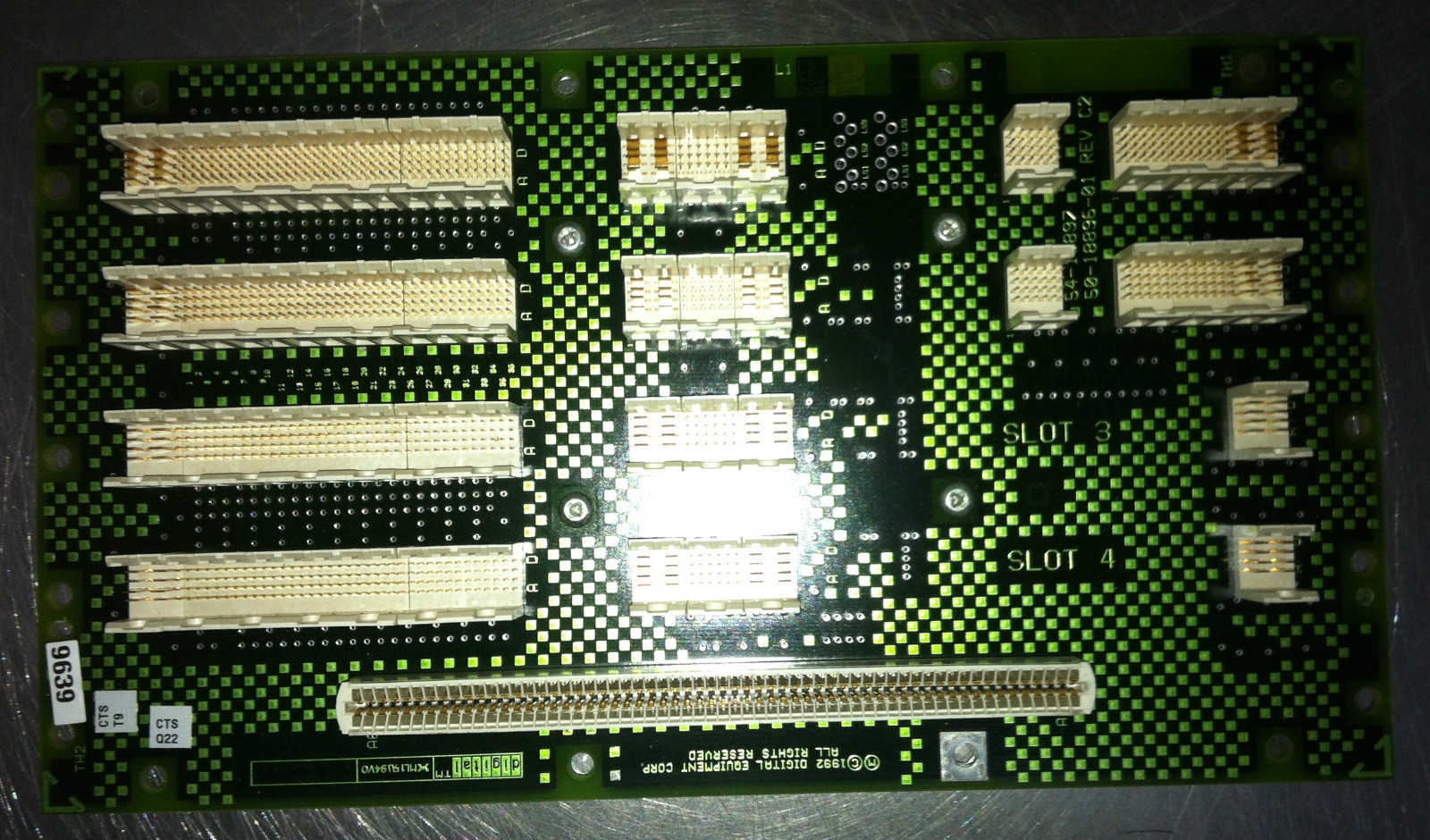 DEC / DIGITAL Corp. 54-18897-01 50-18896-01 Rev C2 DECNIS 500 Backplane Board