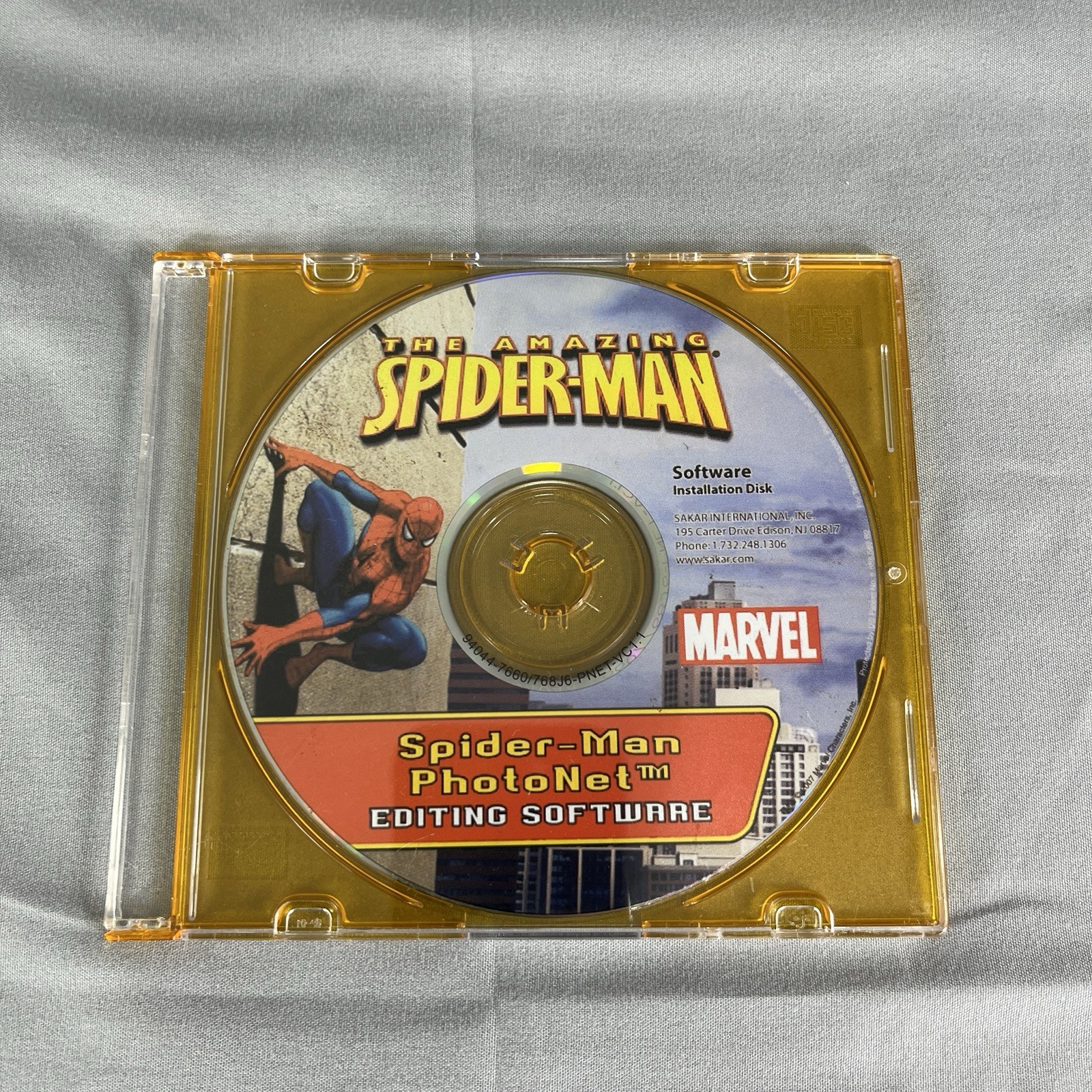 Marvel The Amazing Spider-Man PhotoNet Editing Software PC CD-Rom Disc 