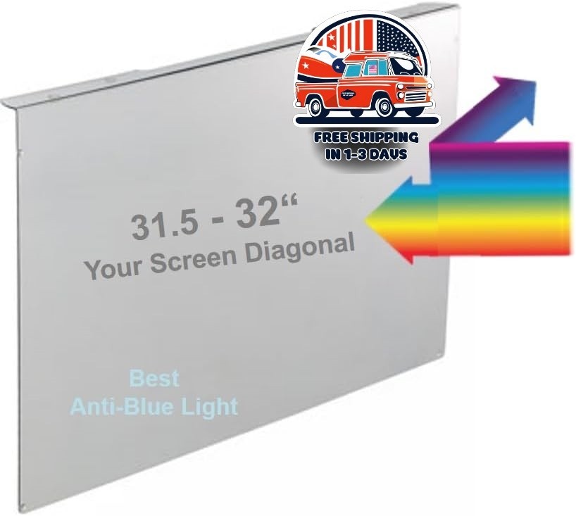 Protector de pantalla contra la luz azul para monitor de ordenador y televisor