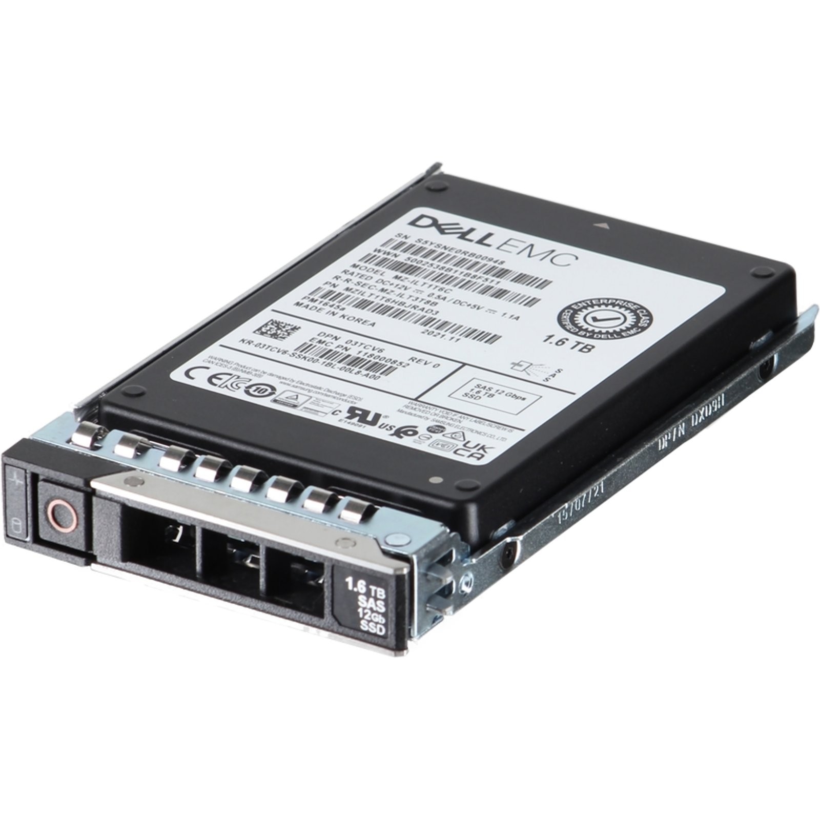 3TCV6-CDL Dell 1.6TB 12Gbps SAS MU TLC 2.5 SSD PM1645a