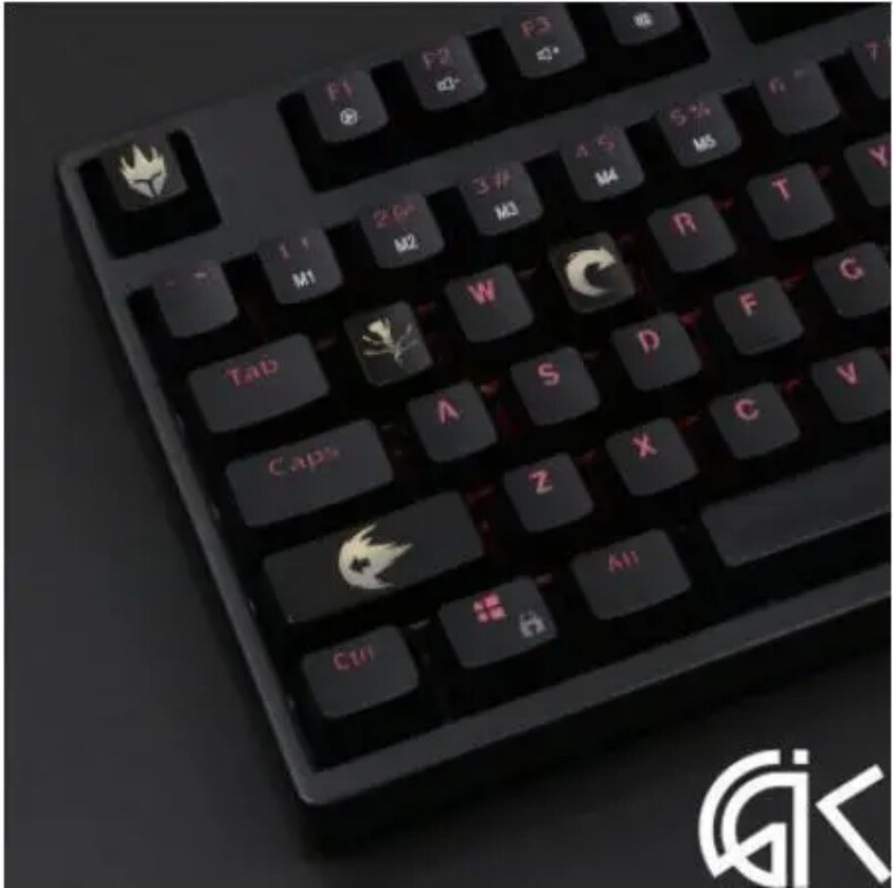 4 pcs/set backlight caps ABS etched OW Keycap gamer Mechanical Keyboard
