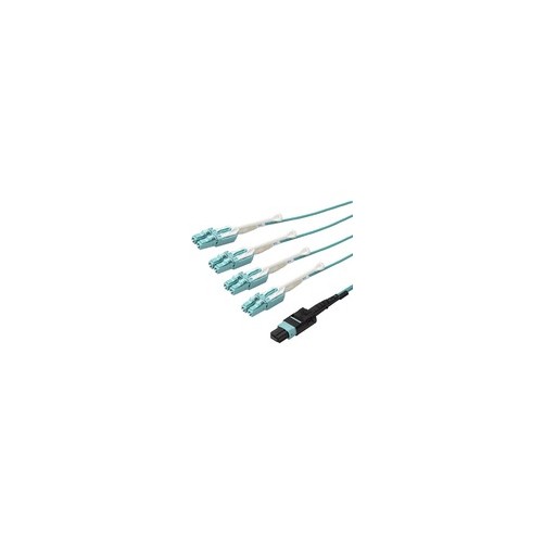 Startech MPO8LCPL3M 3M MTP TO LC BREAKOUT CABLE OM3 PLENUM MPO MULTIMODE FIBER C