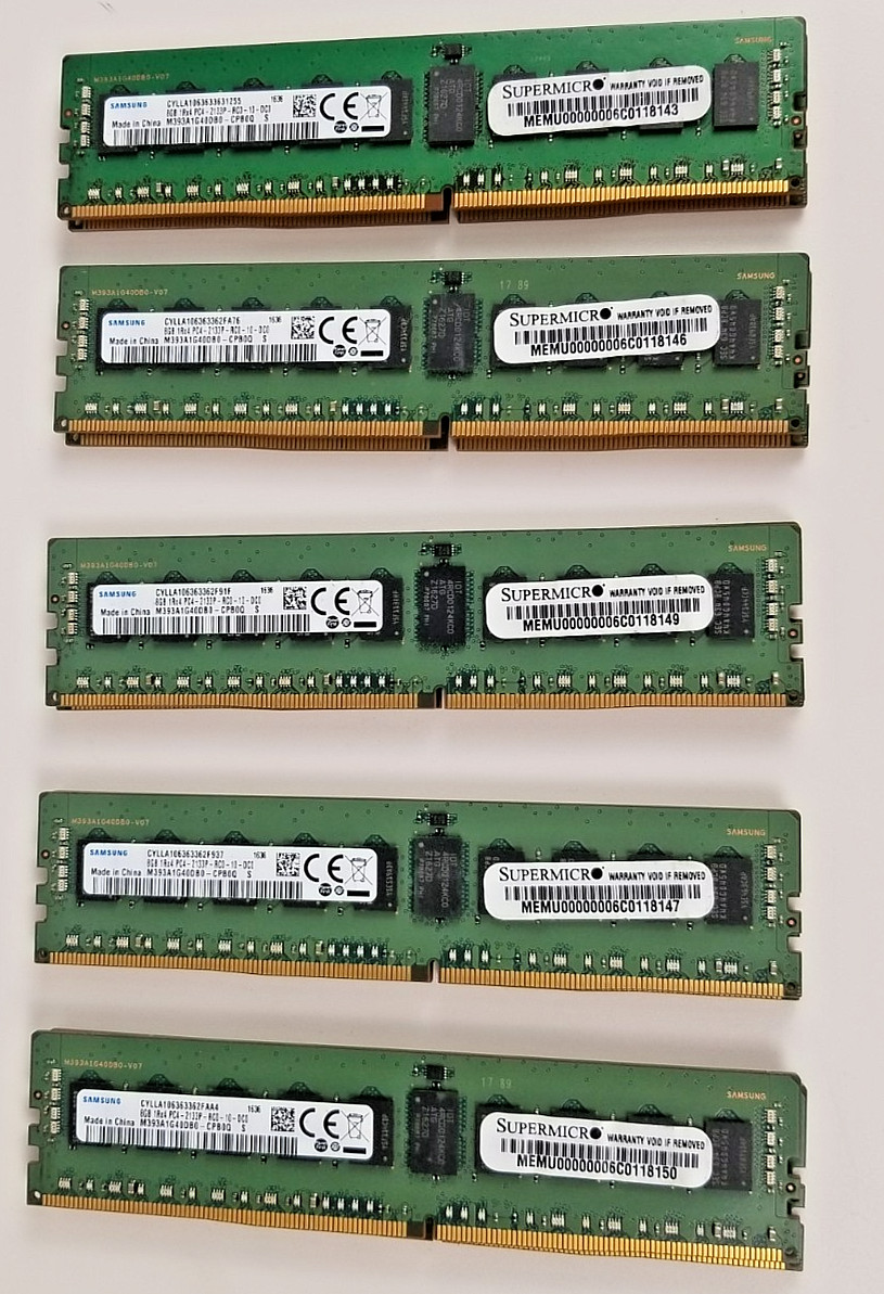 (Lot of 10) Samsung 8GB DDR4 PC4-2133P 2133MHz Desktop RAM Memory DIMM Modules