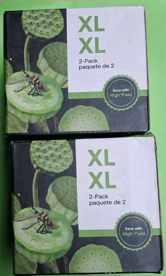 NEW 2X 2-Pack Ink Cartridge HP 64XL 64 XL Black & Black Lot Of 2 BOXES-4 TOTAL
