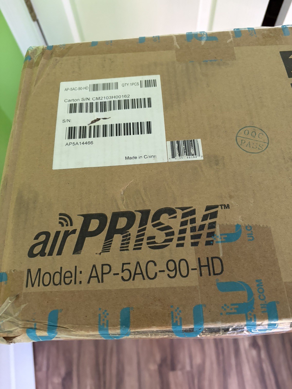 Ubiquiti Networks AP-5AC-90-HD GHz 3x30 Degree HD Sector Antenna NEW IN BOX