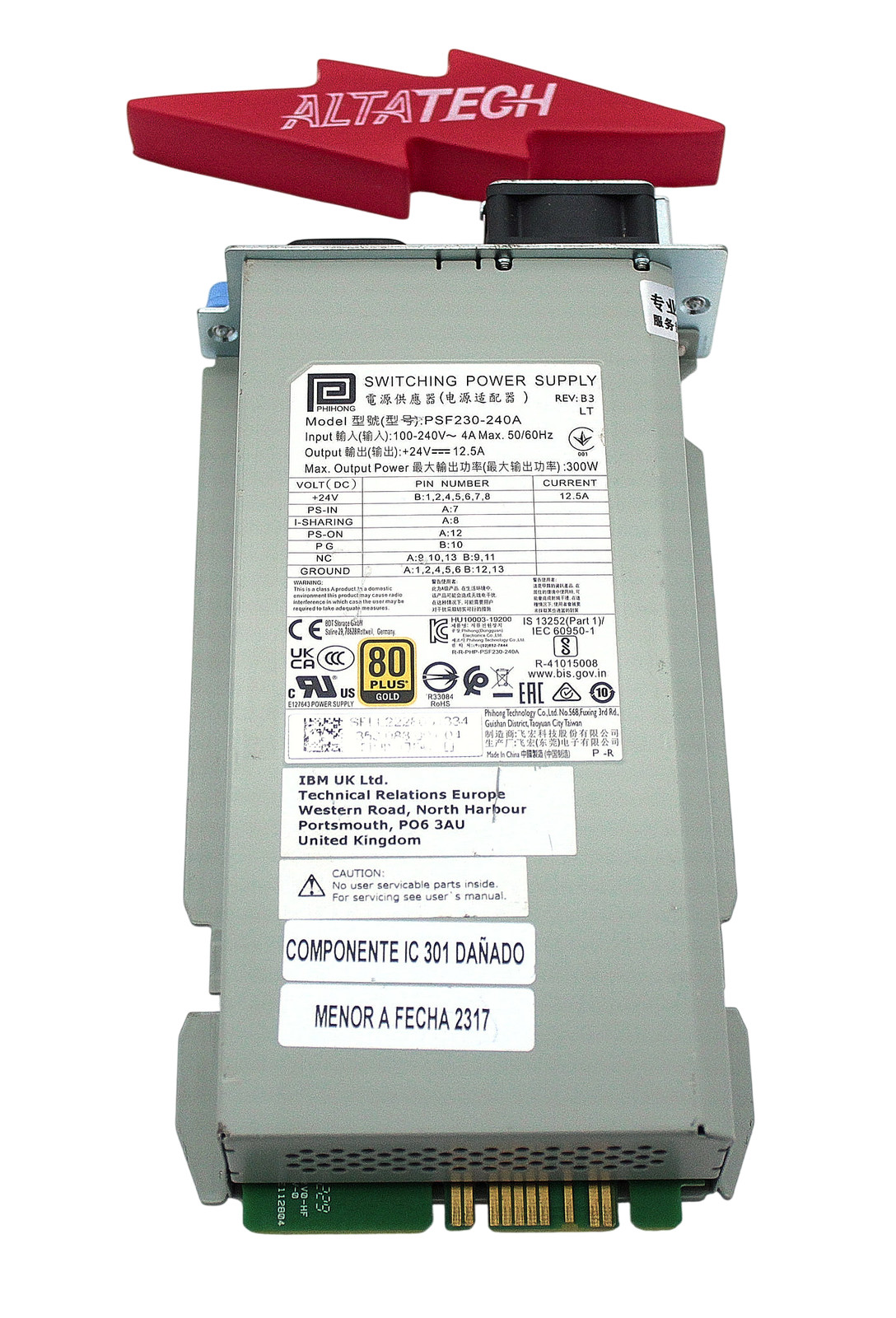 Dell 3KW3M 300W POWER SUPPLY ML3/ML3E