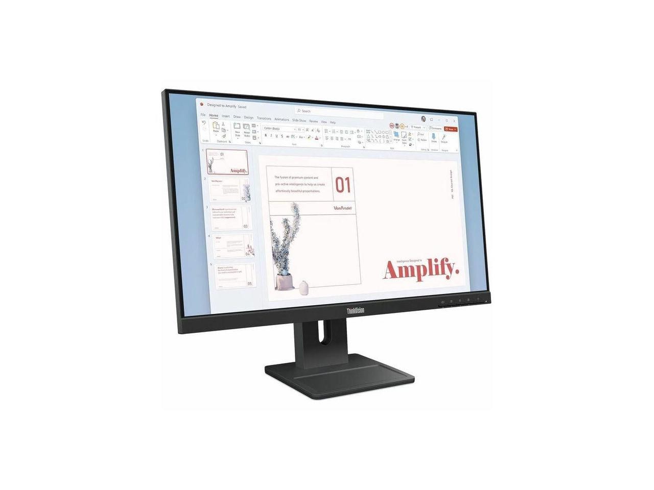 Lenovo ThinkVision E24-40 24" Class Full HD LED Monitor - 16:9 - IPS - WLED