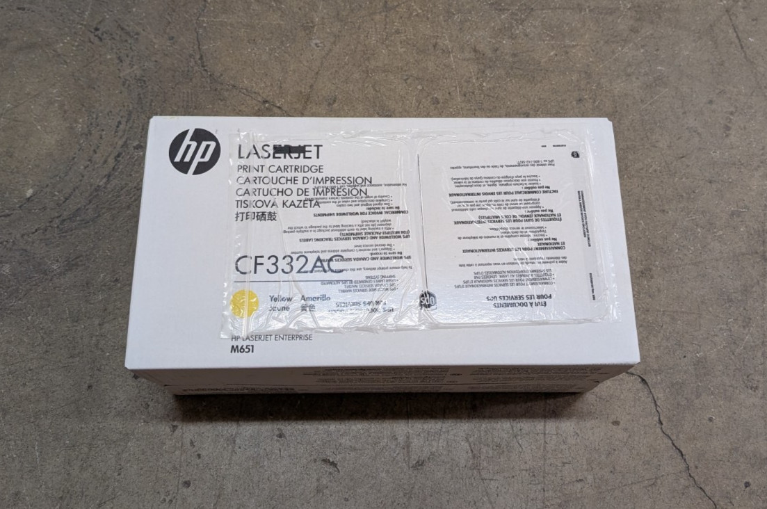 Genuine HP 654A Yellow Toner Cartridge CF332AC Enterprise M651 OEM New Sealed