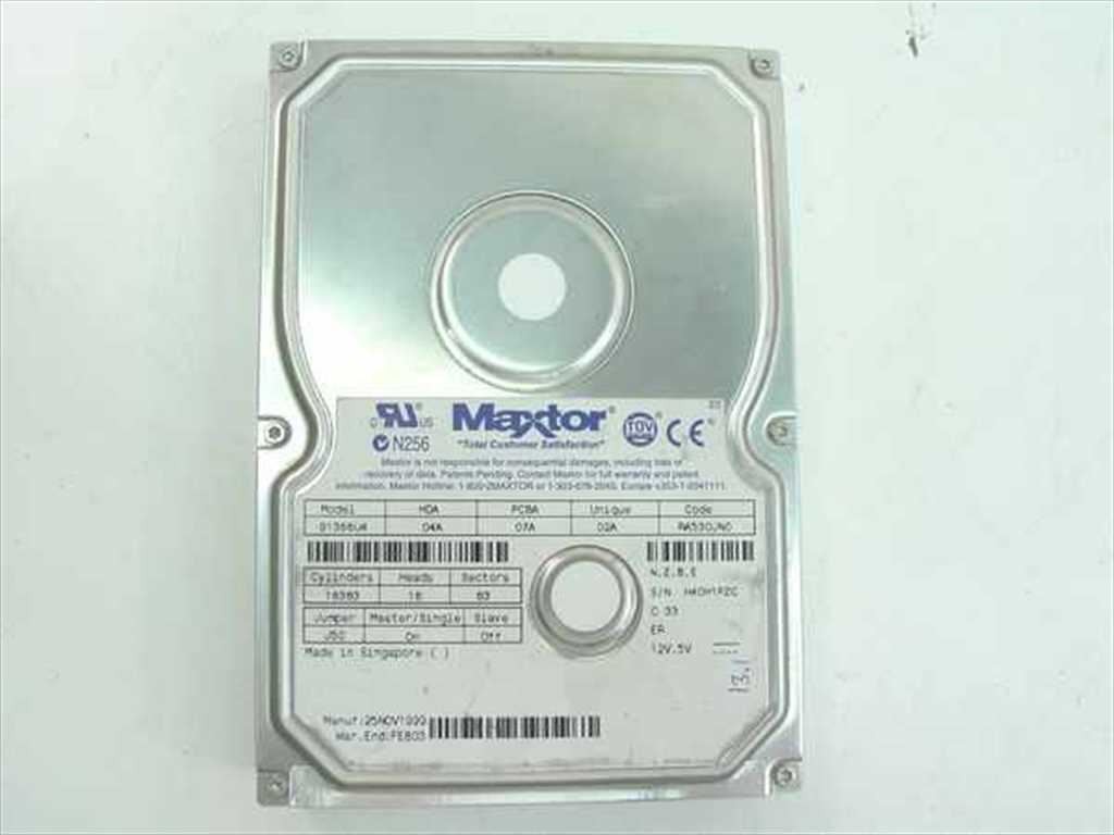 Maxtor 91366U4 13.6GB 3.5" IDE Hard Drive 7200RPM ATA Ultra DMA Desktop HDD