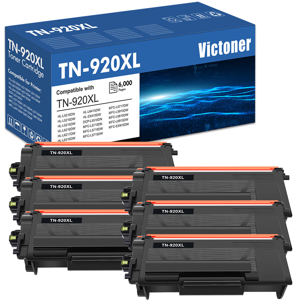 High Quality 6PK TN-920 Compatible With Brother TN920XL Toner HL-L6217DW L6415DW