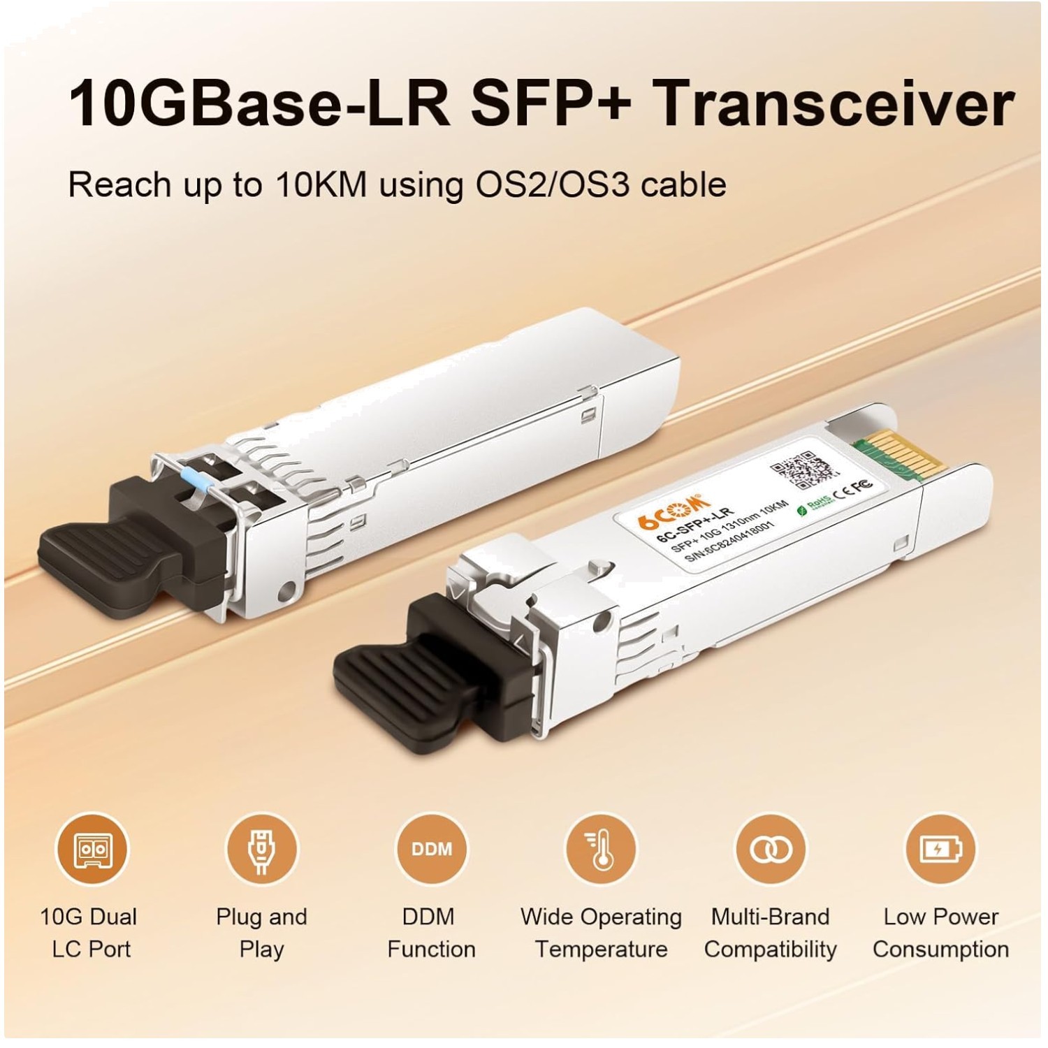 4Pack 10GBase-LR SFP+ Transceiver - Cisco, Ubiquiti, D-Link