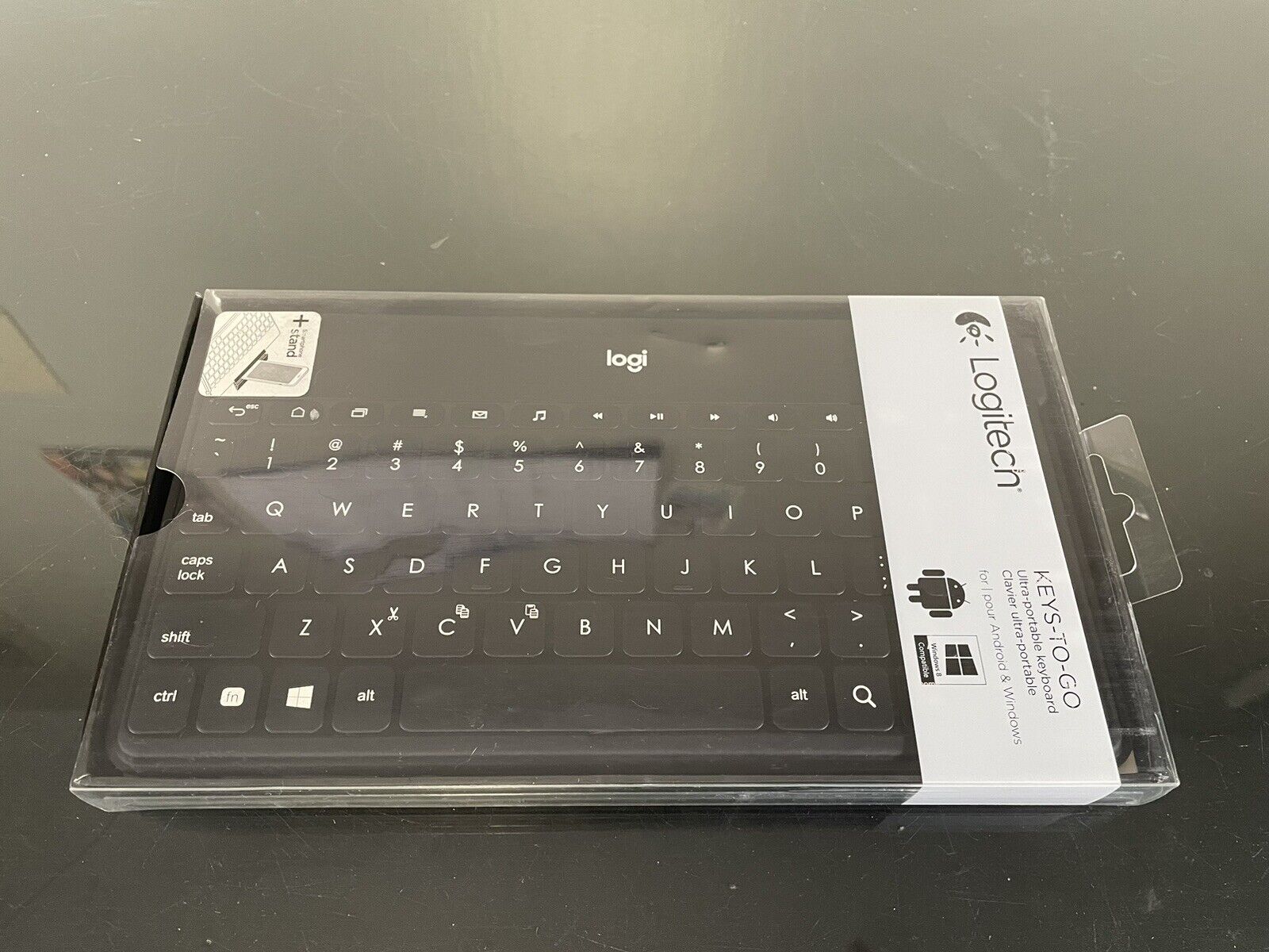 BRAND NEW LOGITECH Keys-to-Go Portable Keyboard iPad Apple TV Black Bluetooth