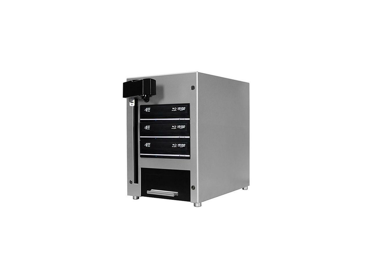 VINPOWER Silver 1 to 3 THE CUBE Automated Blu-ray DVD CD Duplicator - 3 Drive &