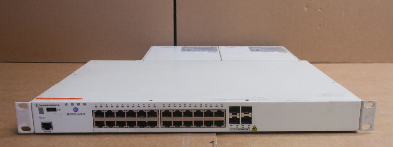 Alcatel-Lucent OmniSwitch OS6850-24L 20x 10/100 RJ45 + 4x SFP/RJ45 1U Switch